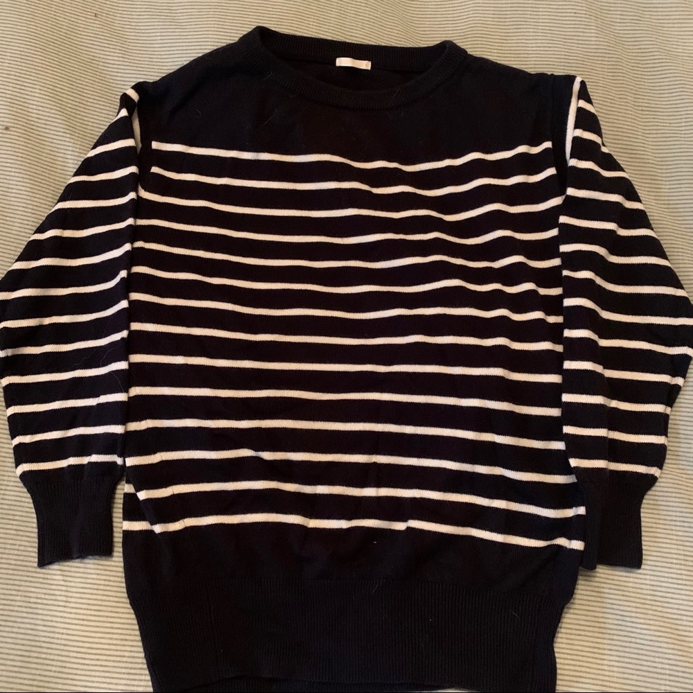 Black and White striped sweater